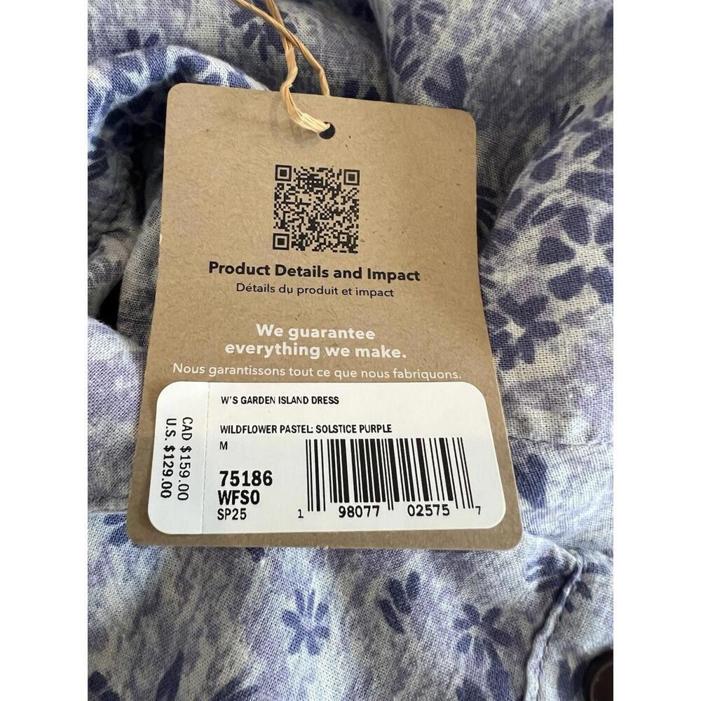 $129 Patagonia Garden Island Dress Womens Medium Floral Sundress - Picture 8 of 9